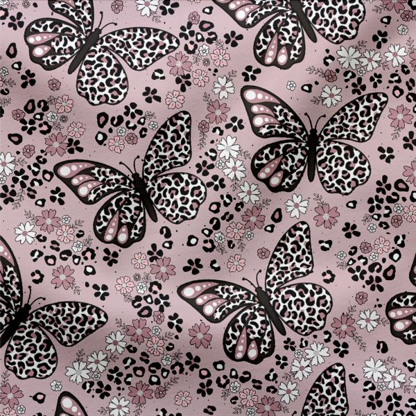 French Terry Butterfly Leo Rosa (Bio)